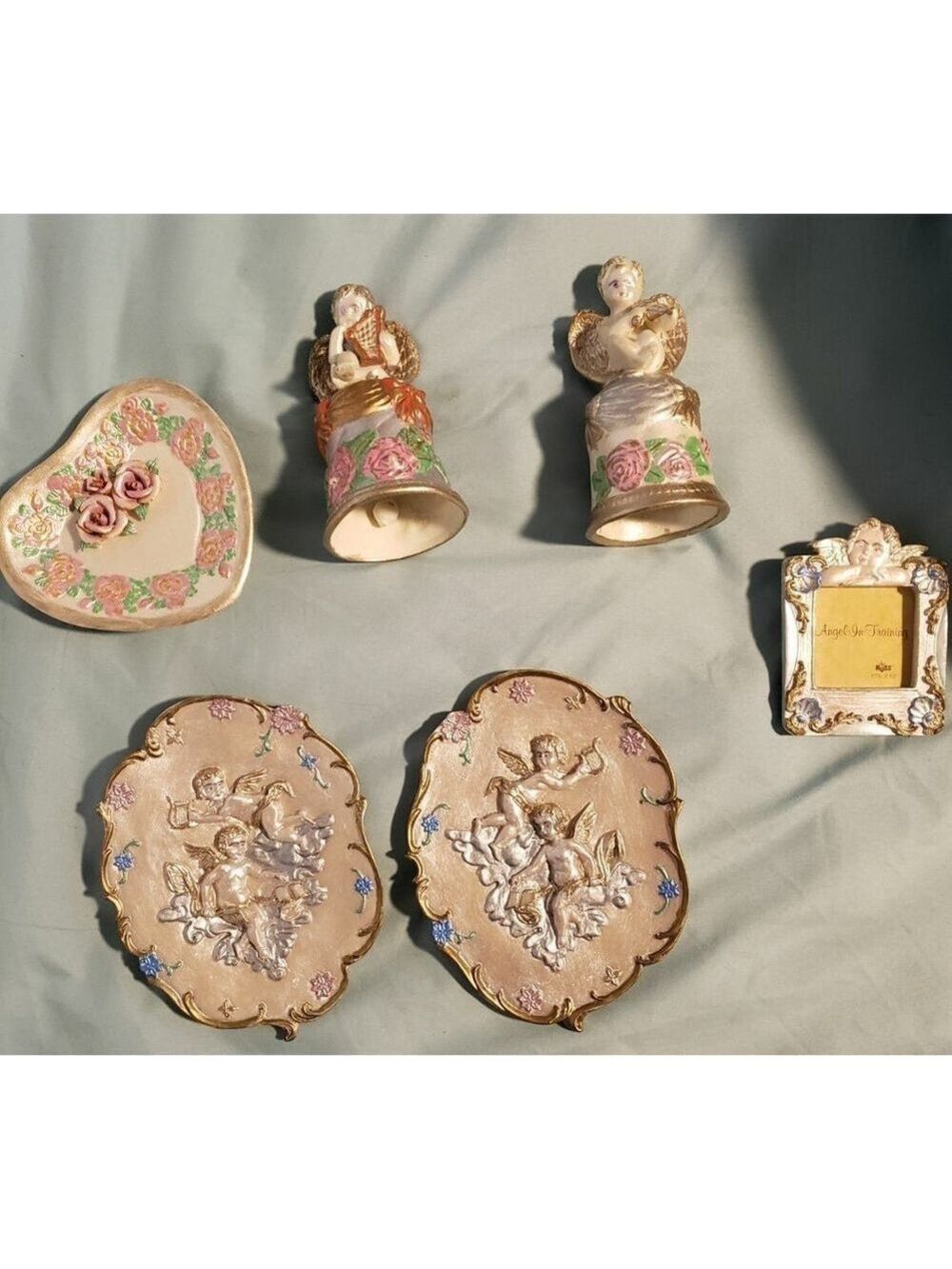 Vintage Ceramic Angel Decor Set 6 Piece